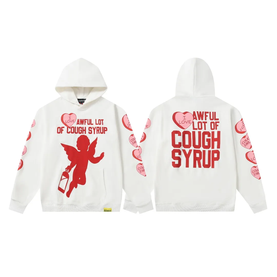C 331# Cream White / P112 THAT'S A AWFUL LOT OF COUGH SYRUP In Stock Same Style. （fabric):420 100 Sizes（size）：S-M- L- X L （colour）：Cream White
